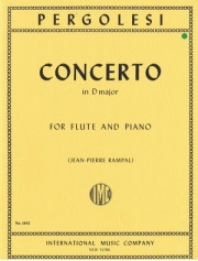 フルート協奏曲・ニ長調（ジョバンニ・バティスタ・ペルゴレージ）（フルート＋ピアノ）【Concerto in D major】