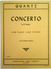 フルート協奏曲・ニ長調（ヨハン・ヨアヒム・クヴァンツ）（フルート＋ピアノ）【Concerto in D major】