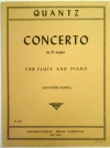 フルート協奏曲・ニ長調（ヨハン・ヨアヒム・クヴァンツ）（フルート＋ピアノ）【Concerto in D major】