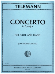 フルート協奏曲・ニ長調・TWVAnn51:D （テレマン）（フルート＋ピアノ）【Concerto in D major】