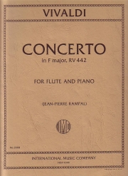 フルート協奏曲・ヘ長調・RV.442（アントニオ・ヴィヴァルディ）（フルート＋ピアノ）【Concerto in F major, RV 442 Con Sordini】