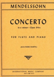 協奏曲・ホ短調・Op.64 BIS（フェリックス・メンデルスゾーン）（フルート＋ピアノ）【Concerto in E minor, Op. 64 bis.】