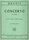 フルート協奏曲・ホ短調（ヨハン・ヨアヒム・クヴァンツ）（フルート＋ピアノ）【Concerto in E minor】