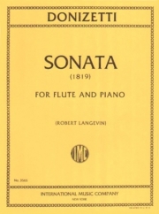 フルート・ソナタ（ガエタノ・ドニゼッティ）（フルート＋ピアノ）【Sonata (1819)】