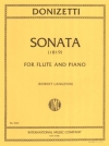 フルート・ソナタ（ガエタノ・ドニゼッティ）（フルート＋ピアノ）【Sonata (1819)】