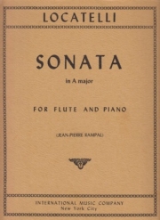 フルート・ソナタ・イ長調・No.6 / Op.2 No.7（ピエトロ・ロカテッリ）（フルート＋ピアノ）【Sonata No. 6 in A major】