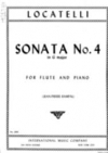 フルート・ソナタ・ト長調・No.4 / Op.2 No.10（ピエトロ・ロカテッリ）（フルート＋ピアノ）【Sonata No. 4 in G major】