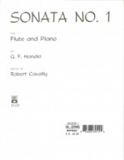 フルート・ソナタ・No.１ (ヘンデル)（フルート＋ピアノ）【Sonata #1 In E Minor】