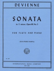 フルート・ソナタ・ホ短調・Op.68・No.5（フランソワ・ドヴィエンヌ）（フルート＋ピアノ）【Sonata In E Minor Op 68 #5】