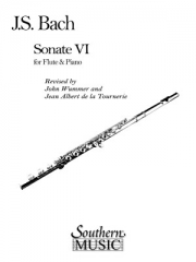 フルート・ソナタ・No.6 ホ長調（バッハ）（フルート＋ピアノ）【Sonata No. 6 in E】
