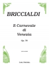 ベネチア・カーニバルⅡ作品78　（フルート+ピアノ）【Il Carnevale Di Venezia Opus 78】