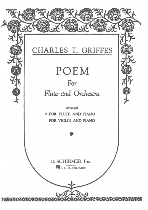 ポエム チャールズ グリフス フルート ピアノ Poem 吹奏楽の楽譜販売はミュージックエイト