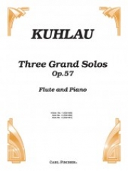 3つのグランド・ソロ・Op.57 No.1（フリードリヒ・クーラウ）（フルート＋ピアノ）【3 Grand Solos Op 57 Solo #1】