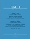 3つのフルートソナタ（BWV1033／BWV1031／BWV1020）（バッハ）（フルート＋ピアノ）【Sonatas In C Eb G Min-Bwv 1033 1031 1020】
