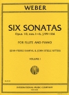 6つのソナタ・Op.10・第1巻（カール・マリア・フォン・ウェーバー）  (フルート＋ピアノ）【Six Sonatas Op. 10:Volume I】