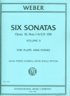 6つのソナタ・Op.10・第2巻（カール・マリア・フォン・ウェーバー）  (フルート＋ピアノ）【Six Sonatas Op. 10:Volume II】