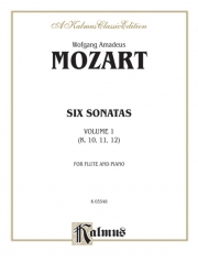 6つのフルート・ソナタ・Vol.1（モーツァルト）  (フルート＋ピアノ）【6 SONATAS VOL 1】