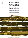 無伴奏フルート・ソナタ・イ短調（カール・フィリップ・エマヌエル・バッハ)（フルート）【Sonata in A Minor】