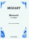 メヌエット・ニ長調  (モーツァルト)  (フルート＋ピアノ）【Menuett In D Major】