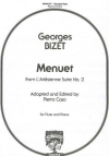 メヌエット ｢アルルの女｣ 第２組曲より   (フルート＋ピアノ）【MENUET FROM L'ARLESIENNE SUITE #2】