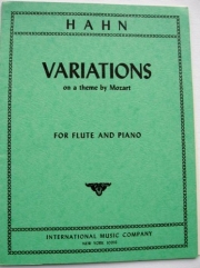 モーツァルトの主題による変奏（レイナルド・アーン）  (フルート＋ピアノ）【Variations on a Theme by Mozart】