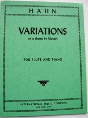 モーツァルトの主題による変奏（レイナルド・アーン）  (フルート＋ピアノ）【Variations on a Theme by Mozart】