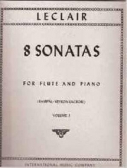 8つのフルート・ソナタ・第1巻（ジャン＝マリー・ルクレール）  (フルート＋ピアノ）【Eight Sonatas:Volume I】