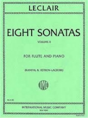 8つのフルート・ソナタ・第2巻（ジャン＝マリー・ルクレール）  (フルート＋ピアノ）【Eight Sonatas:Volume II】