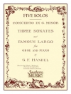 協奏曲・ト短調・三つのソナタ (ヘンデル)（オーボエ）【Concerto In G Minor Three Sonatas】