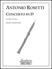 協奏曲・ニ長調（アントニオ・ロゼッティ）（オーボエ+ピアノ）【Concerto in D】