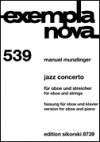 ジャズ・コンチェルト（マニュエル・ムンチンガー）（オーボエ+ピアノ）【Jazz Concerto】