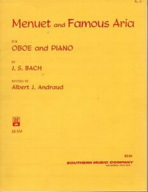 メヌエットとg線上のアリア バッハ オーボエ ピアノ Menuet And Famous Aria 吹奏楽の楽譜販売はミュージックエイト