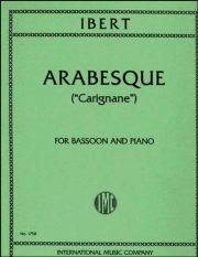 アラベスク（ジャック・イベール）（バスーン+ピアノ）【Arabesque (Carignone)】