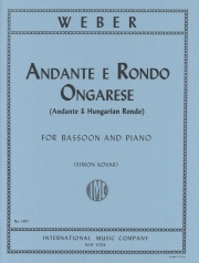 アンダンテとハンガリー風ロンド・ハ短調・Op.35（カール・マリア・フォン・ウェーバー）（バスーン+ピアノ）【Andante & Rondo Ongarese Op. 35】