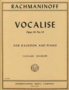 ヴォカリーズ・Op.34・No.14（セルゲイ・ラフマニノフ）（バスーン+ピアノ）【Vocalise Op. 34 No.14】
