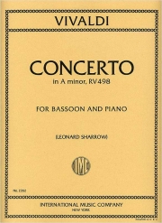 協奏曲・イ短調・RV498（アントニオ・ヴィヴァルディ）（バスーン+ピアノ）【Concerto in A minor. RV 498】