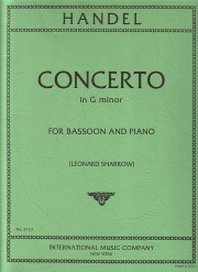 協奏曲・ト短調 (ヘンデル)（バスーン+ピアノ）【Concerto in G minor】