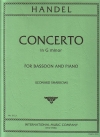 協奏曲・ト短調 (ヘンデル)（バスーン+ピアノ）【Concerto in G minor】