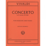 協奏曲・ニ短調・RV481（アントニオ・ヴィヴァルディ）（バスーン+ピアノ）【Concerto in D minor RV 481】