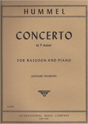 協奏曲・ヘ長調（ヨハン・ネポムク・フンメル）（バスーン+ピアノ）【Concerto in F major】