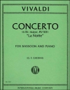 協奏曲・変ロ長調・RV501「夜」（アントニオ・ヴィヴァルディ）（バスーン+ピアノ）【Concerto in B flat major. RV 501 La Notte】