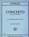 協奏曲・ホ短調・RV484（アントニオ・ヴィヴァルディ）（バスーン+ピアノ）【Concerto in E minor RV 484】