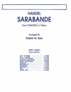 サラバンド (ヘンデル)（バスーン+ピアノ）【Sarabande】