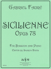 シチリアーノ OP.78（ガブリエル・フォーレ）（バスーン+ピアノ）【Sicilienne Op.78】