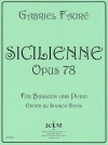 シチリアーノ OP.78（ガブリエル・フォーレ）（バスーン+ピアノ）【Sicilienne Op.78】