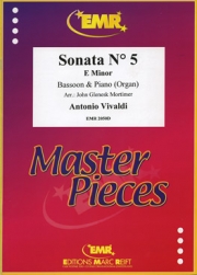ソナタ・5番・ホ短調（アントニオ・ヴィヴァルディ）（バスーン+ピアノ）【Sonata No. 5 in E minor】