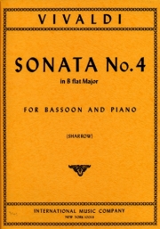 ソナタ・4番・変ロ長調・RV45（アントニオ・ヴィヴァルディ）（バスーン+ピアノ）【Sonata No. 4 in B flat major RV 45】