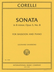 ソナタ・ロ短調・Op.5・No.8（アルカンジェロ・コレッリ）（バスーン+ピアノ）【Sonata in B minor Op. 5. No. 8】