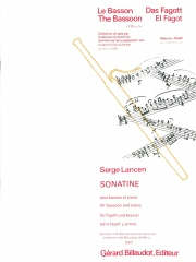 ソナチネ（セルジュ・ランセン）（バスーン+ピアノ）【Sonatine】