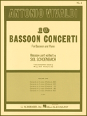 10のバスーン協奏曲・第1集（アントニオ・ヴィヴァルディ）（バスーン+ピアノ）【10 Bassoon Concerti Vol. 1】